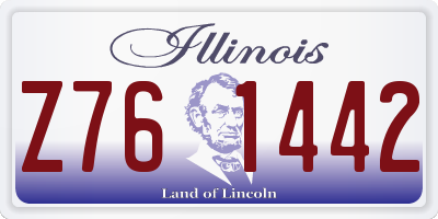 IL license plate Z761442