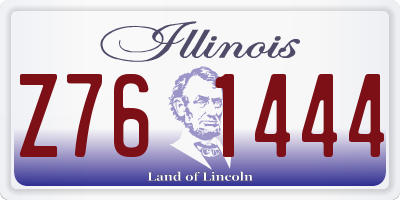 IL license plate Z761444