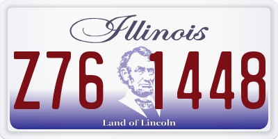 IL license plate Z761448