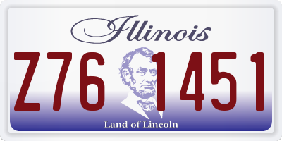 IL license plate Z761451