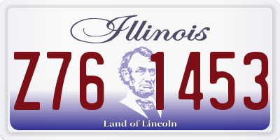 IL license plate Z761453