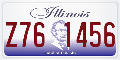 IL license plate Z761456