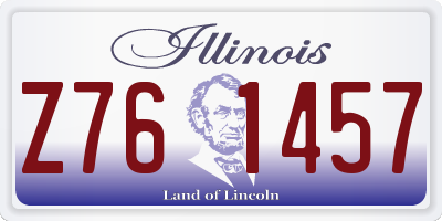 IL license plate Z761457