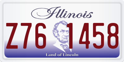 IL license plate Z761458