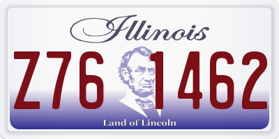 IL license plate Z761462