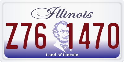 IL license plate Z761470