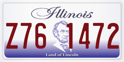 IL license plate Z761472