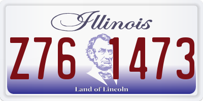 IL license plate Z761473