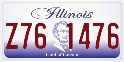 IL license plate Z761476
