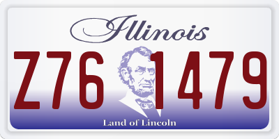 IL license plate Z761479