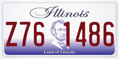 IL license plate Z761486