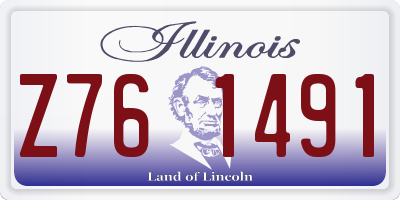IL license plate Z761491