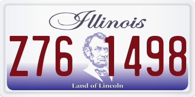 IL license plate Z761498