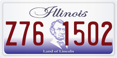IL license plate Z761502