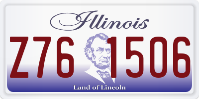IL license plate Z761506