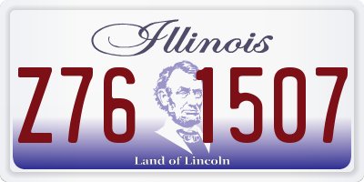 IL license plate Z761507