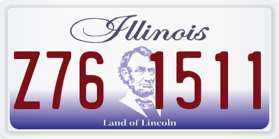 IL license plate Z761511