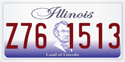 IL license plate Z761513