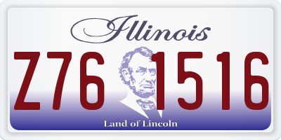 IL license plate Z761516