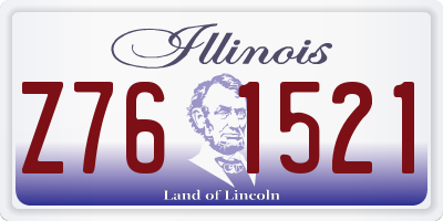 IL license plate Z761521
