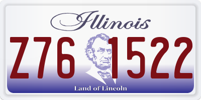 IL license plate Z761522