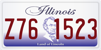 IL license plate Z761523