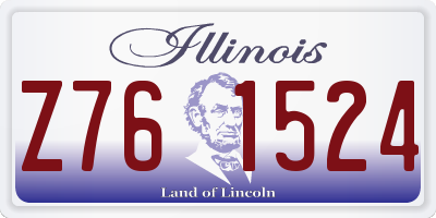 IL license plate Z761524