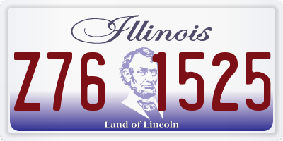 IL license plate Z761525
