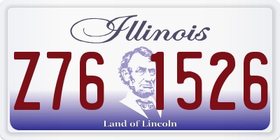 IL license plate Z761526