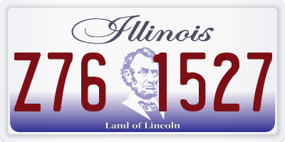 IL license plate Z761527
