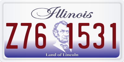 IL license plate Z761531
