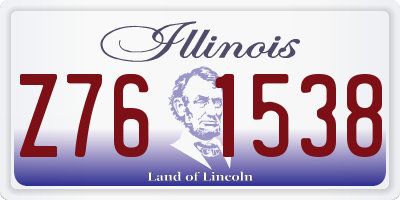 IL license plate Z761538