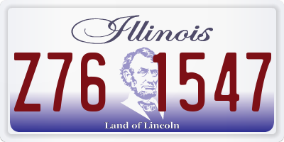 IL license plate Z761547