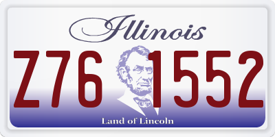 IL license plate Z761552