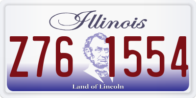 IL license plate Z761554