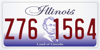 IL license plate Z761564