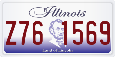 IL license plate Z761569