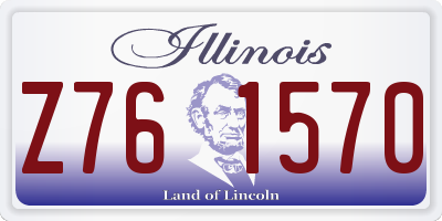 IL license plate Z761570