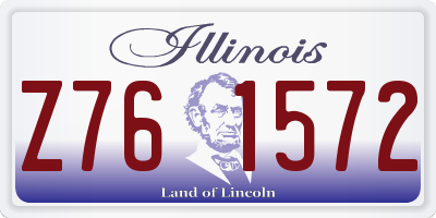 IL license plate Z761572