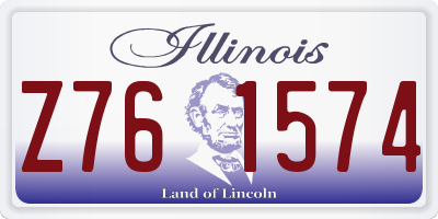 IL license plate Z761574