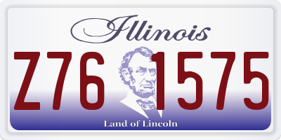 IL license plate Z761575