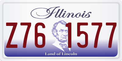 IL license plate Z761577