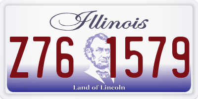 IL license plate Z761579