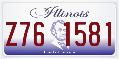 IL license plate Z761581