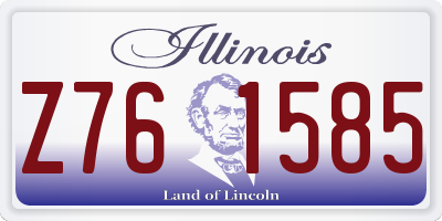 IL license plate Z761585