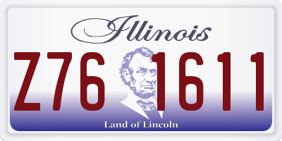 IL license plate Z761611