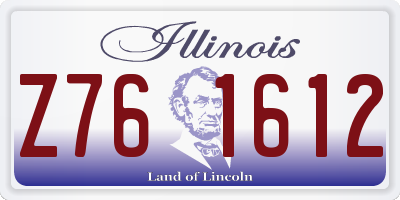 IL license plate Z761612