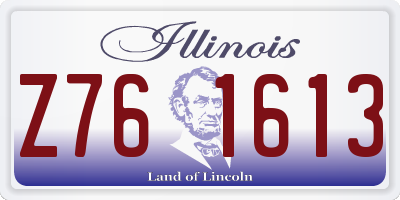 IL license plate Z761613