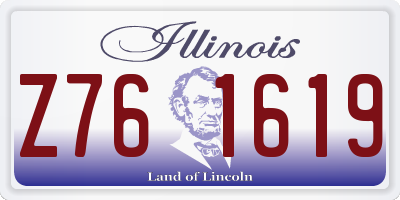 IL license plate Z761619
