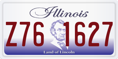 IL license plate Z761627